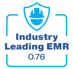 badge for low EMR in construction industry