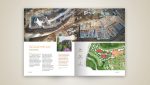 graphic page layout of construction site
