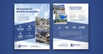 promotional flyer design front and back view - the aviation specialists