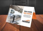 Harvest Media Portfolio - Direct Mail Postcard for Hoodz of Schaumburg