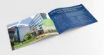 landscape open booklet design for Schaumburg Showcase Book, featuring text with graphics