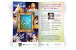 Direct mail brochure for local theater, inside pages open