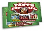 stack of postcards for youth football team