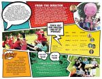 Brochure design for Christian camp comic theme, inside pages