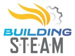Logo Design for Building Steam in Schaumburg, white background