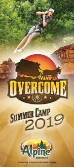 Christian camp brochure design, western theme
