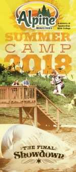 Christian camp brochure design, summer theme