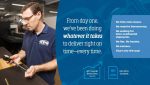 brochure design with engineer using measuring tool