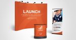 Harvest Media Portfolio - Logo Update and Trade Show Display for Launch Brand