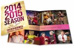 Brochure design for theater with production scenes