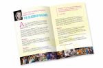 Inside view of half-page folded brochure
