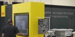 large yellow display unit