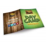 Presentation folder outside view, summer camp theme